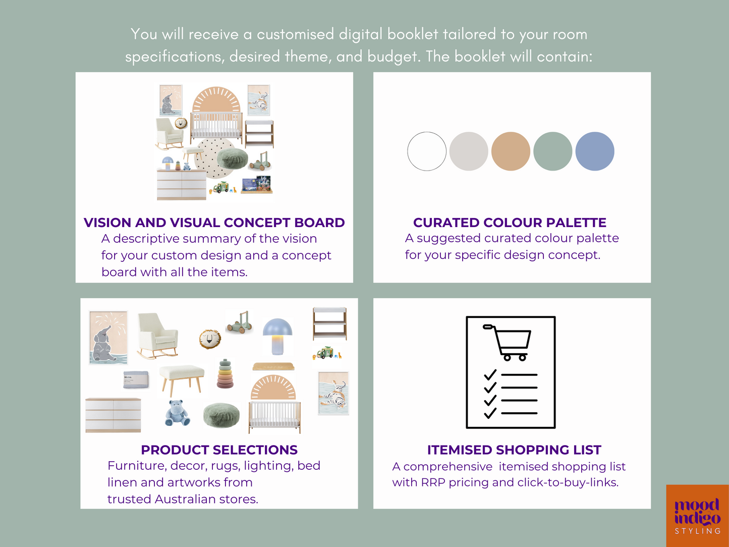 Children's Nursery Interior Decorating Package - Online service for Australian residents