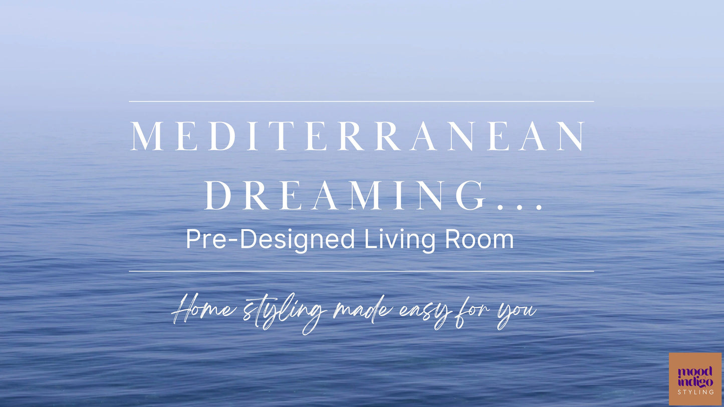 Modern Mediterranean Inspired Living Room Design